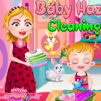 Baby Hazel Cleaning Time