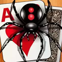 Klasický Spider Solitaire snímek obrazovky hry