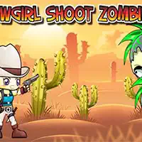 Cowgirl Atirar Em Zumbis captura de tela do jogo