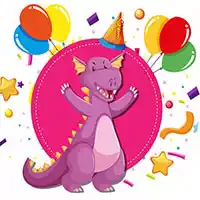 Rompecabezas Fiesta Dino captura de pantalla del juego