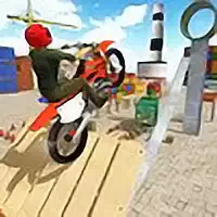 Acrobacias Extremas En Motocicletas De Tierra captura de pantalla del juego