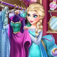 Rainha do Gelo Elsa: Guarda-roupa captura de tela do jogo