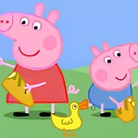 Rompecabezas: Peppa Pig Alimentando A Los Patos