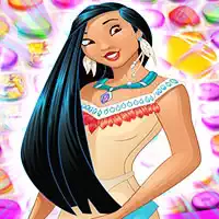 Pocahontas Disney Prinses Match 3 schermafbeelding van het spel