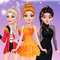 princesses_ice_skating_dress_up ហ្គេម