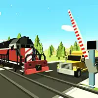 Railroad Crossing Mania Game στιγμιότυπο οθόνης παιχνιδιού