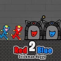 Red And Blue Stickman Huggy 2