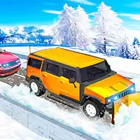 Simulador De Jeep De Despeje De Nieve captura de pantalla del juego