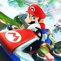 Super Mario Kart: Gekke Banen schermafbeelding van het spel