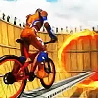 Супергерой BMX Космически ездач екранна снимка на играта