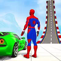 ZigZag Mașina Spiderman Curse 3D captură de ecran a jocului