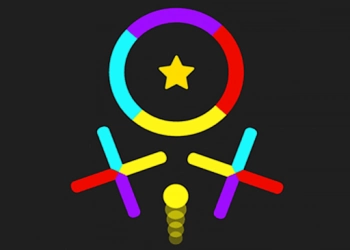 Pallihüppe värvide lüliti mängu ekraanipilt