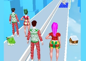 Bestie Breakup Run - Weihnachtsliebe Spiel-Screenshot