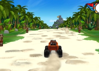 Блэйз і Монстрамашыны: Гонка на Драконаваім Востраве скрыншот гульні