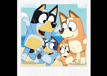 Modrá skládačka online snímek obrazovky hry