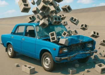 Մեքենայի ազդեցության փորձարկում՝ Ապրանքարկղված քաղաք խաղի սքրինշոթ