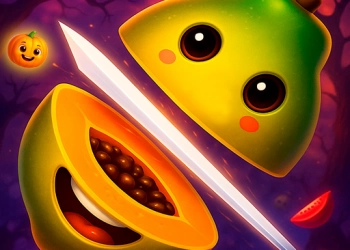 สไลซ์ผลไม้ฮัลโลวีน ภาพหน้าจอของเกม