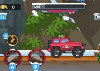 Hill Climb Racing: Trasformazione Del Camion Di Natale screenshot del gioco