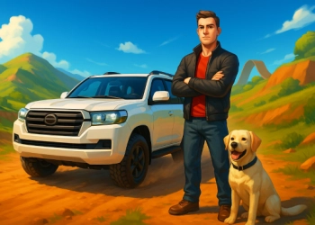 นักขับรถออฟโรด แลนด์ครูเซอร์ ภาพหน้าจอของเกม