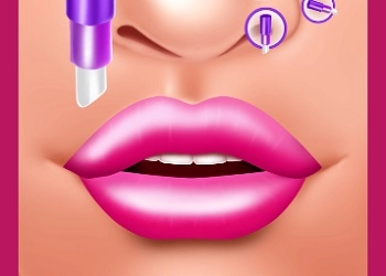 Lip Art Lippenstift Make-Up Spiel-Screenshot