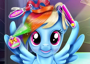 Prawdziwe Fryzury Rainbow Pony zrzut ekranu gry