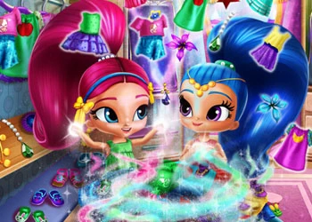 Làm Sạch Tủ Quần Áo Shimmer And Shine ảnh chụp màn hình trò chơi