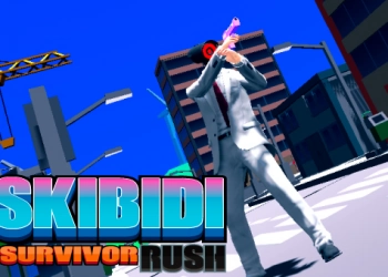 Skibidi Survivor Rush schermafbeelding van het spel