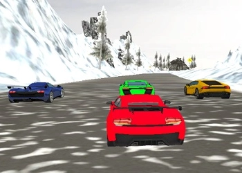 Snow Driving Car Race Track Simulator game screenshot