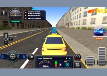 Taxi Simulator schermafbeelding van het spel