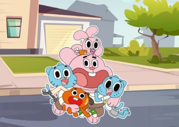 Gumball 색칠 게임의 세계 게임 스크린샷